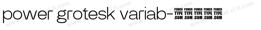 power grotesk variab字体转换